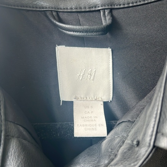 Faux Leather Shirt Jacket - Picture 3 of 5